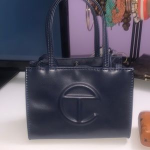 Navy Blue Mini Telfar Bag- Comes with Dustbag purchased in 2020